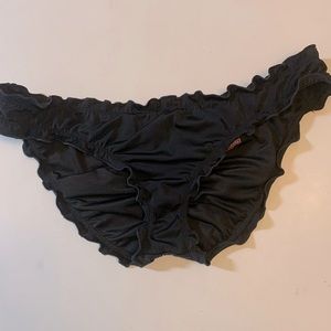 Victoria’s secret scrunch black bikini bottoms